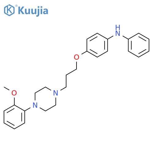 Benzenamine, 4-[3-[4-(2-methoxyphenyl)-1-piperazinyl]propoxy]-N-phenyl- structure