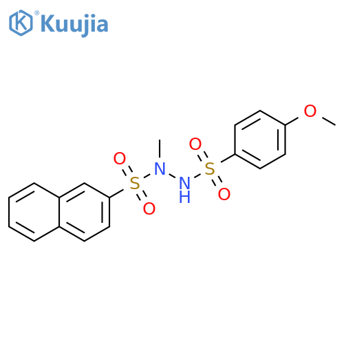 2-Naphthalenesulfonic acid,2-[(4-methoxyphenyl)sulfonyl]-1-methylhydrazide structure