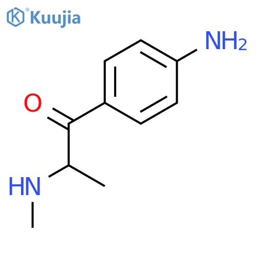 1-(4-aminophenyl)-2-(methylamino)propan-1-one structure