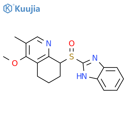 Quinoline, 8-(1H-benzimidazol-2-ylsulfinyl)-5,6,7,8-tetrahydro-4-methoxy-3-methyl- structure