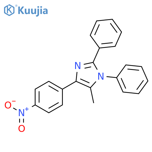 1H-Imidazole, 5-methyl-4-(4-nitrophenyl)-1,2-diphenyl- structure