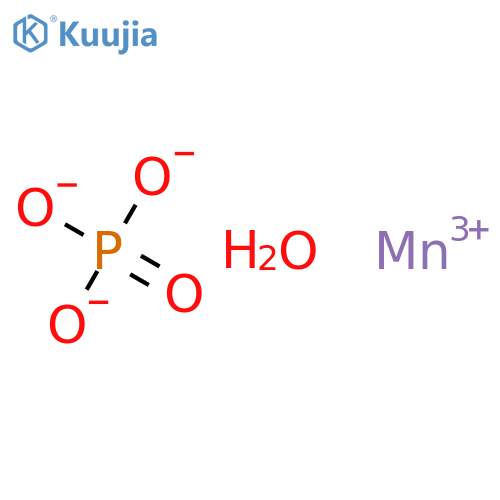 Manganese(III) phosphate hydrate structure