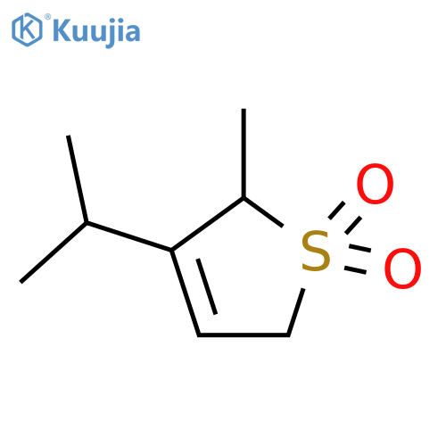 Thiophene,2,5-dihydro-2-methyl-3-(1-methylethyl)-, 1,1-dioxide structure