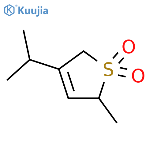 Thiophene,2,5-dihydro-2-methyl-4-(1-methylethyl)-, 1,1-dioxide structure