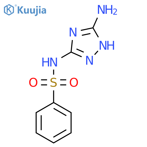 N-(5-Amino-4H-1,2,4-triazol-3-yl)benzenesulfonamide structure