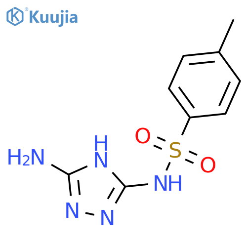N-(5-amino-1H-[1,2,4]triazol-3-yl)-4-methylbenzenesulfonamide structure