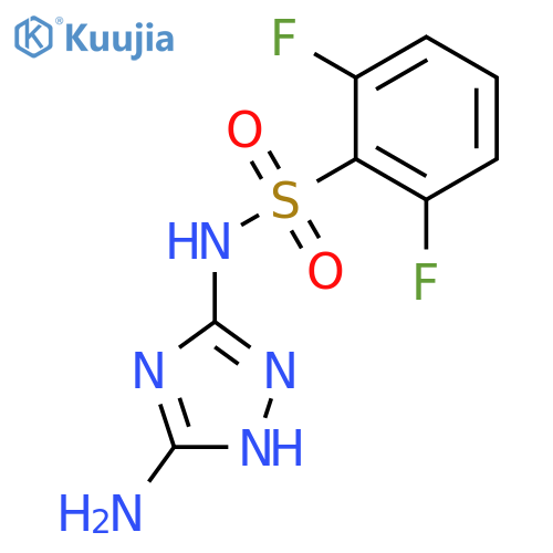 Benzenesulfonamide, N-(5-amino-1H-1,2,4-triazol-3-yl)-2,6-difluoro- structure