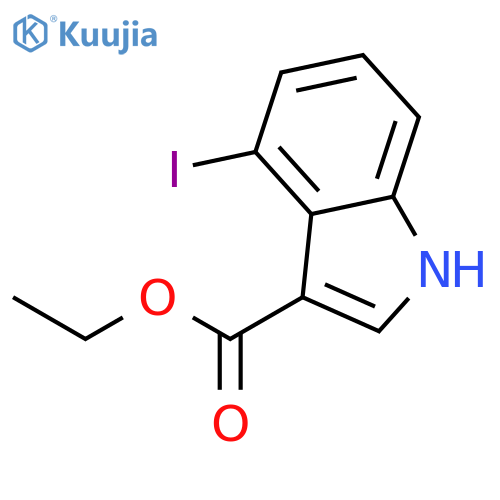 1H-Indole-3-carboxylic acid, 4-iodo-, ethyl ester structure
