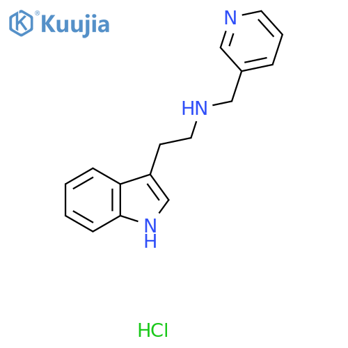 [2-(1H-Indol-3-yl)-ethyl]-pyridin-3-ylmethyl-amine hydrochloride structure