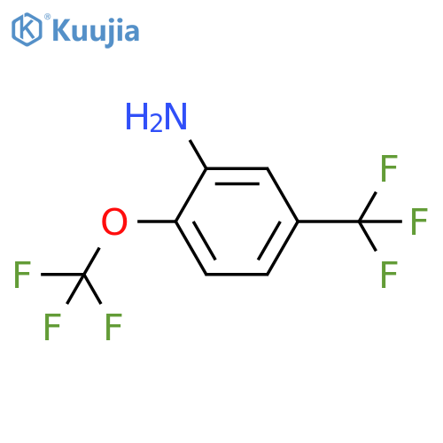 Benzenamine, 2-(trifluoromethoxy)-5-(trifluoromethyl)- structure