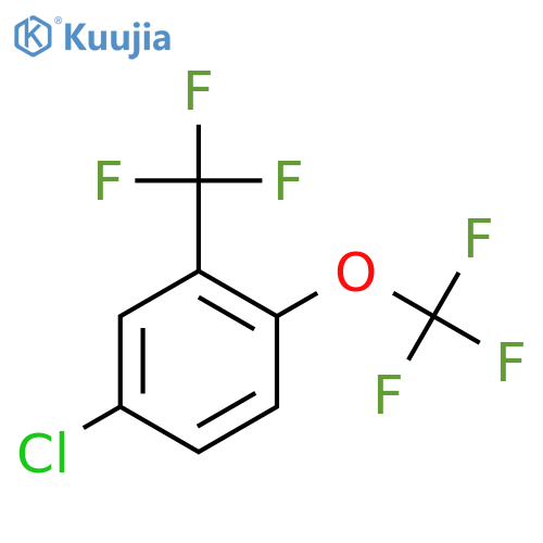 Benzene,4-chloro-1-(trifluoromethoxy)-2-(trifluoromethyl)- structure