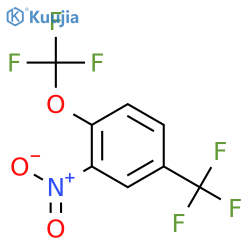 Benzene,2-nitro-1-(trifluoromethoxy)-4-(trifluoromethyl)- structure