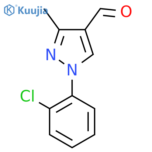 1-(2-chlorophenyl)-3-methyl-1H-pyrazole-4-carbaldehyde structure
