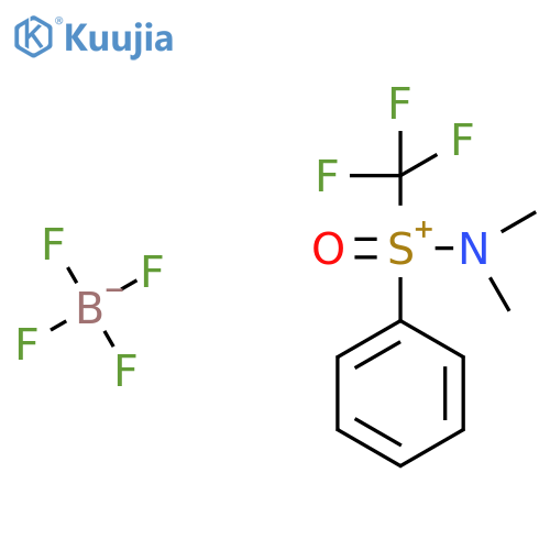 (Oxido)phenyl(trifluoromethyl)-lambda4-sulfanylidenedimethylammonium Tetrafluoroborate structure