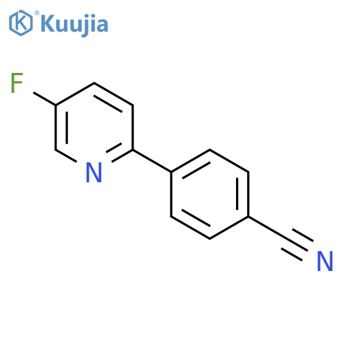 4-(5-Fluoropyridin-2-yl)benzonitrile structure