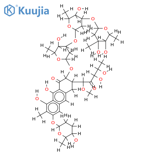 6-dediolivosyl-6-beta-D-amicetosyl-mithramycin structure