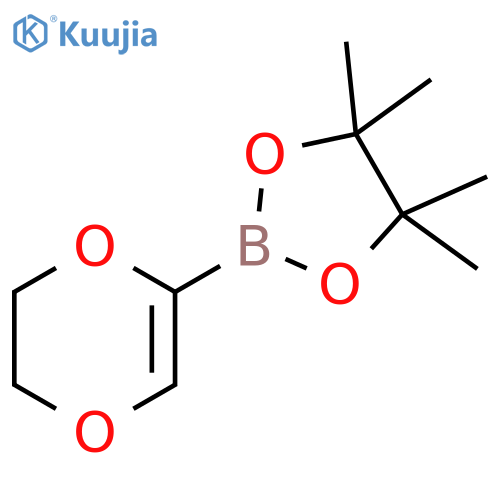 5-(4,4,5,5-tetramethyl-1,3,2-dioxaborolan-2-yl)-2,3-dihydro-1,4-dioxine structure