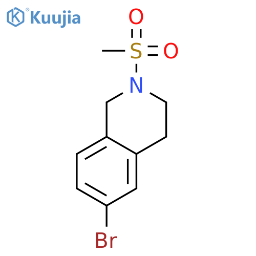 6-Bromo-2-(methylsulfonyl)-1,2,3,4-tetrahydroisoquinoline structure