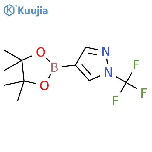 4-(tetramethyl-1,3,2-dioxaborolan-2-yl)-1-(trifluoromethyl)-1H-pyrazole structure