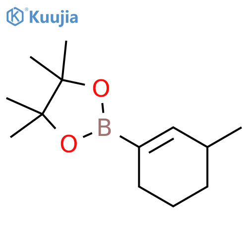 4,4,5,5-tetramethyl-2-(3-methylcyclohex-1-en-1-yl)-1,3,2-dioxaborolane structure