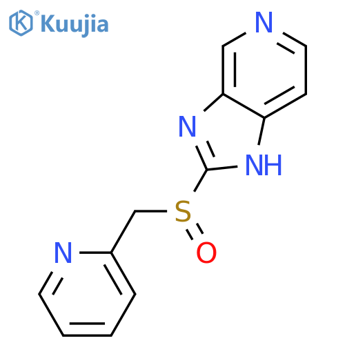 1H-Imidazo[4,5-c]pyridine, 2-[(2-pyridinylmethyl)sulfinyl]- structure