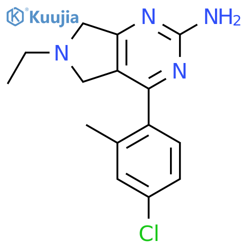 4-(4-Chloro-2-methylphenyl)-6-ethyl-6,7-dihydro-5H-pyrrolo[3,4-d]pyrimidin-2-amine structure