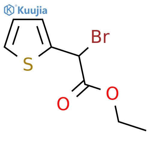 Ethyl 2-bromo-2-(thiophen-2-yl)acetate structure