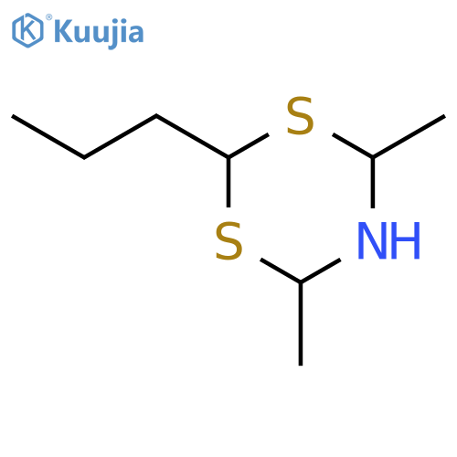 4H-1,3,5-Dithiazine, dihydro-4,6-dimethyl-2-propyl- structure