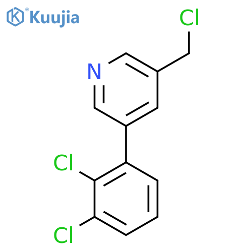 3-(Chloromethyl)-5-(2,3-dichlorophenyl)pyridine structure
