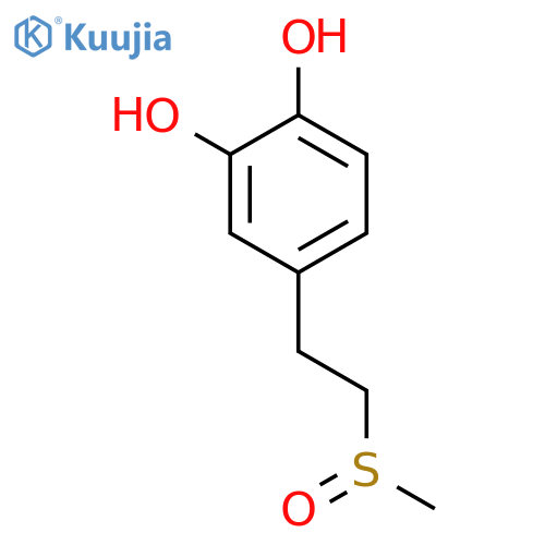 1,2-Benzenediol, 4-[2-(methylsulfinyl)ethyl]- (9CI) structure