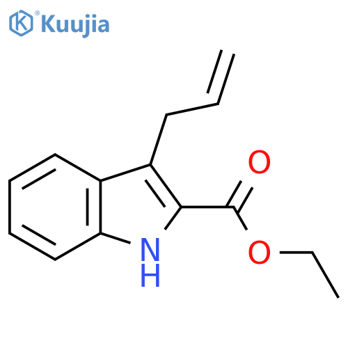 1H-Indole-2-carboxylic acid, 3-(2-propenyl)-, ethyl ester structure