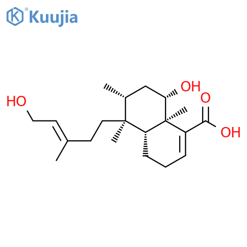 1-Naphthalenecarboxylicacid,3,4,4a,5,6,7,8,8a-octahydro-8-hydroxy-5-[(3E)-5-hydroxy-3-methyl-3-penten-1-yl]-5,6,8a-trimethyl-,(4aR,5S,6R,8S,8aR)- structure