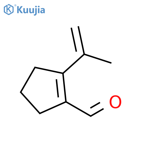 1-Cyclopentene-1-carboxaldehyde, 2-(1-methylethenyl)- structure