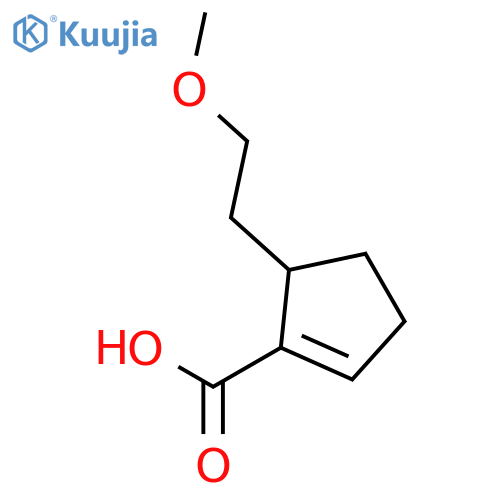 1-Cyclopentene-1-carboxylic acid, 5-(2-methoxyethyl)- structure