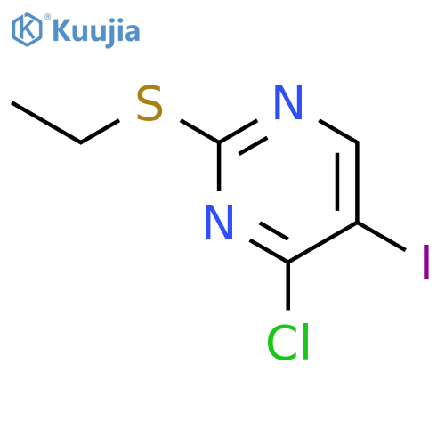 Pyrimidine, 4-chloro-2-(ethylthio)-5-iodo- structure