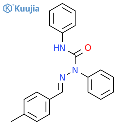 Hydrazinecarboxamide, 2-[(4-methylphenyl)methylene]-N,1-diphenyl- structure