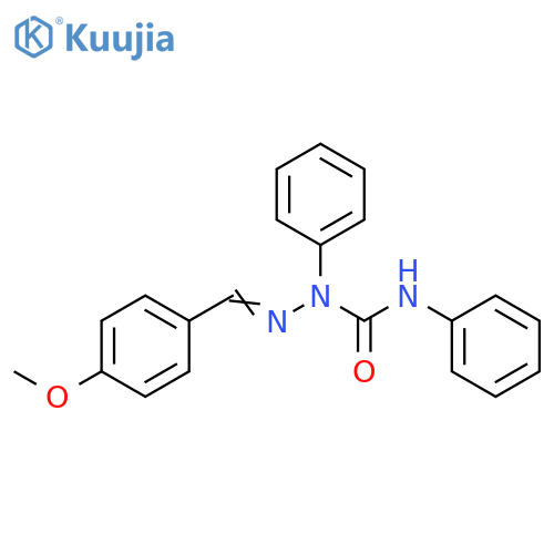 Hydrazinecarboxamide, 2-[(4-methoxyphenyl)methylene]-N,1-diphenyl- structure