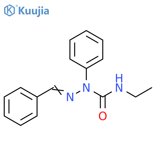 Hydrazinecarboxamide, N-ethyl-1-phenyl-2-(phenylmethylene)- structure