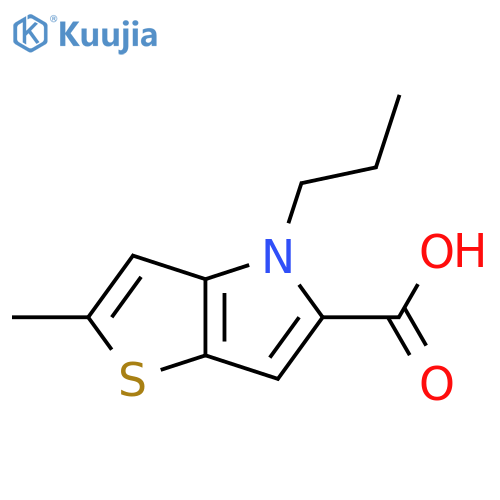 2-methyl-4-propyl-4H-thieno[3,2-b]pyrrole-5-carboxylic acid structure