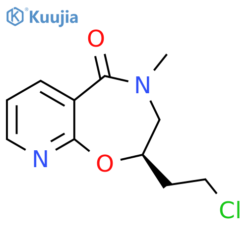Pyrido[3,2-f]-1,4-oxazepin-5(2H)-one, 2-(2-chloroethyl)-3,4-dihydro-4-methyl-, (R)- (9CI) structure