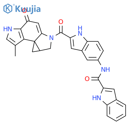 1H-Indole-2-carboxamide,N-[2-[(4,5,8,8a-tetrahydro-7-methyl-4-oxocyclopropa[c]pyrrolo[3,2-e]indol-2(1H)-yl)carbonyl]-1H-indol-5-yl]- structure