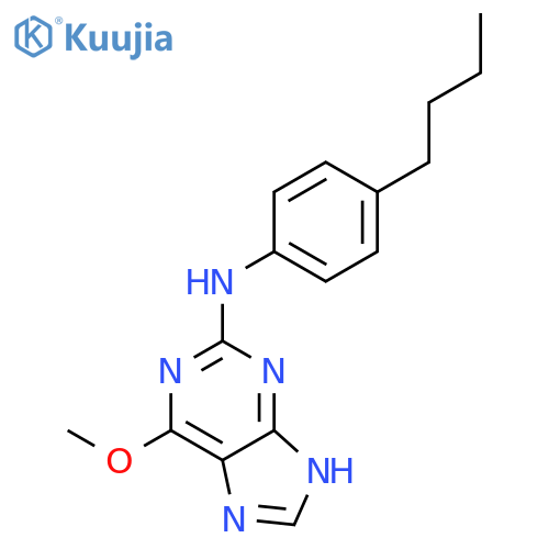 9H-Purin-2-amine,N-(4-butylphenyl)-6-methoxy- structure