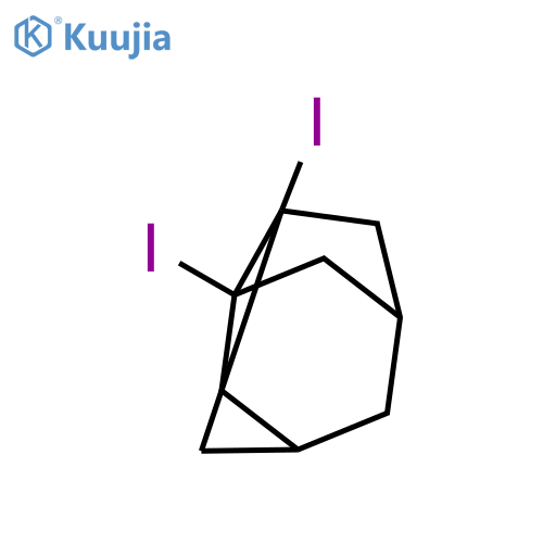 2,5-Methanopentalene, octahydro-3a,6a-diiodo- structure