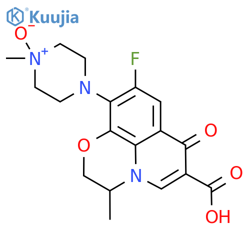 7H-Pyrido[1,2,3-de]-1,4-benzoxazine-6-carboxylicacid, 9-fluoro-2,3-dihydro-3-methyl-10-(4-methyl-4-oxido-1-piperazinyl)-7-oxo- structure