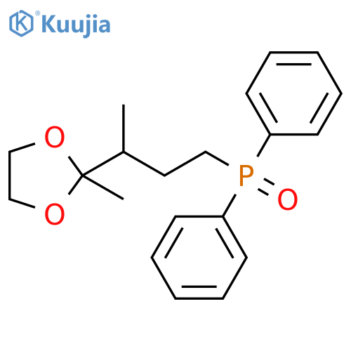 Phosphine oxide, [3-(2-methyl-1,3-dioxolan-2-yl)butyl]diphenyl- structure