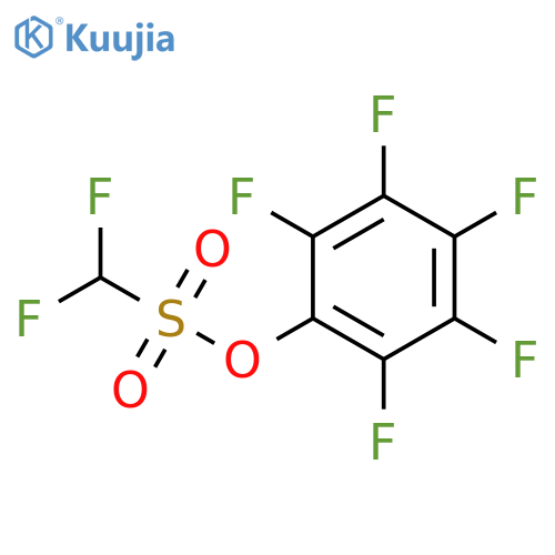 Methanesulfonic acid, difluoro-, pentafluorophenyl ester structure
