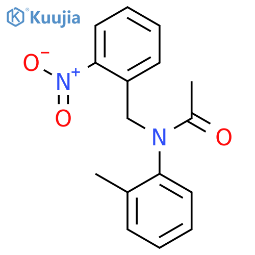 Acetamide, N-(2-methylphenyl)-N-[(2-nitrophenyl)methyl]- structure