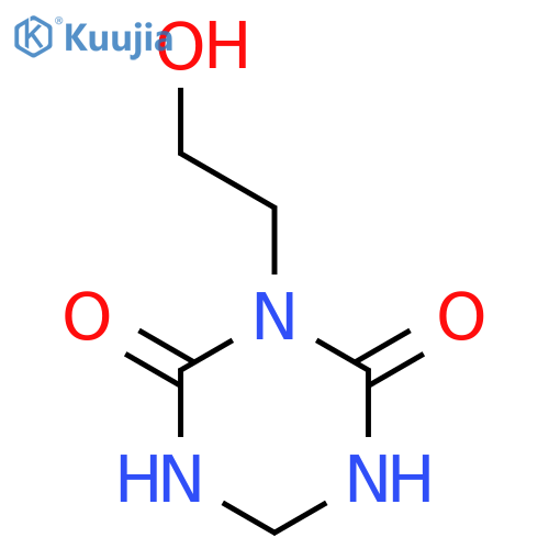 1,3,5-Triazine-2,4(1H,3H)-dione,dihydro-3-(2-hydroxyethyl)- structure