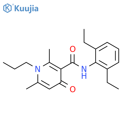 3-Pyridinecarboxamide,N-(2,6-diethylphenyl)-1,4-dihydro-2,6-dimethyl-4-oxo-1-propyl- structure