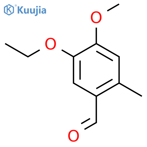 5-ethoxy-4-methoxy-2-methylbenzaldehyde structure
